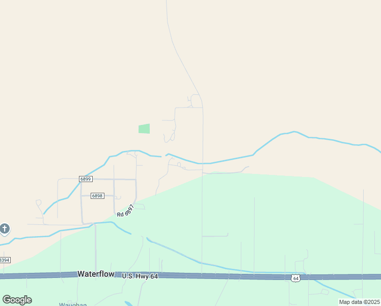 map of restaurants, bars, coffee shops, grocery stores, and more near 61 Road 6893 in Waterflow