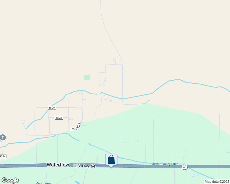 map of restaurants, bars, coffee shops, grocery stores, and more near 61 Road 6893 in Waterflow