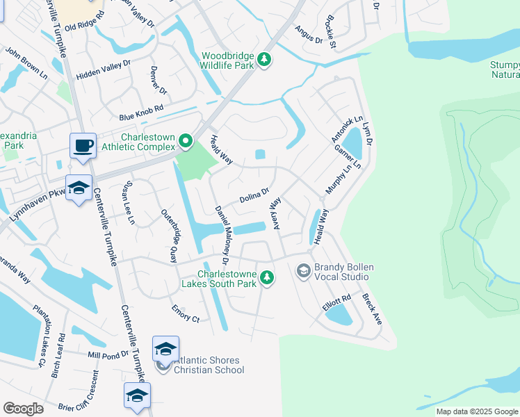 map of restaurants, bars, coffee shops, grocery stores, and more near 900 Dallas Court in Virginia Beach
