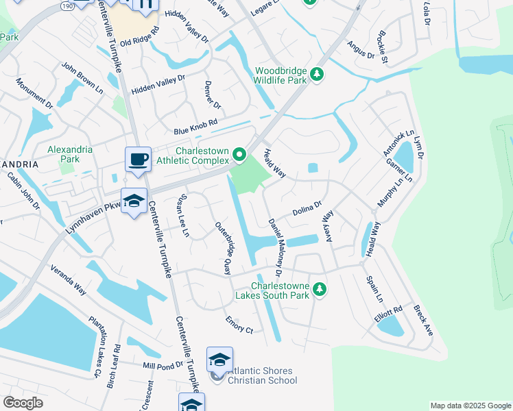 map of restaurants, bars, coffee shops, grocery stores, and more near 2052 Dolina Drive in Virginia Beach