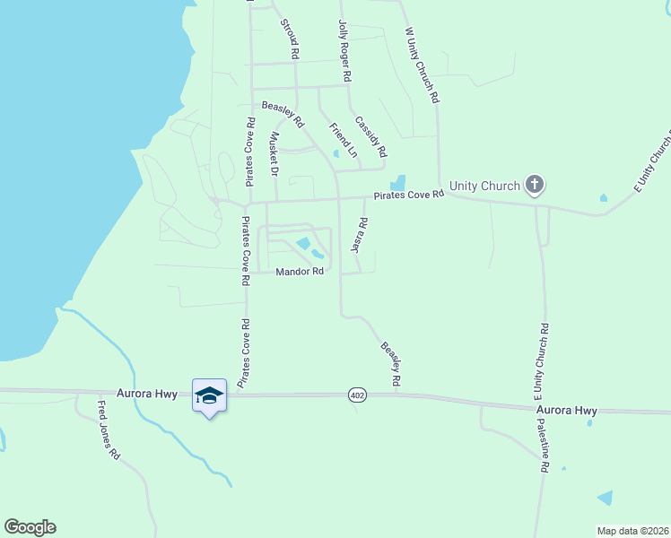 map of restaurants, bars, coffee shops, grocery stores, and more near Mandor Road in Hardin