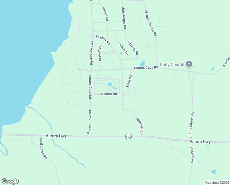 map of restaurants, bars, coffee shops, grocery stores, and more near Mandor Road in Hardin