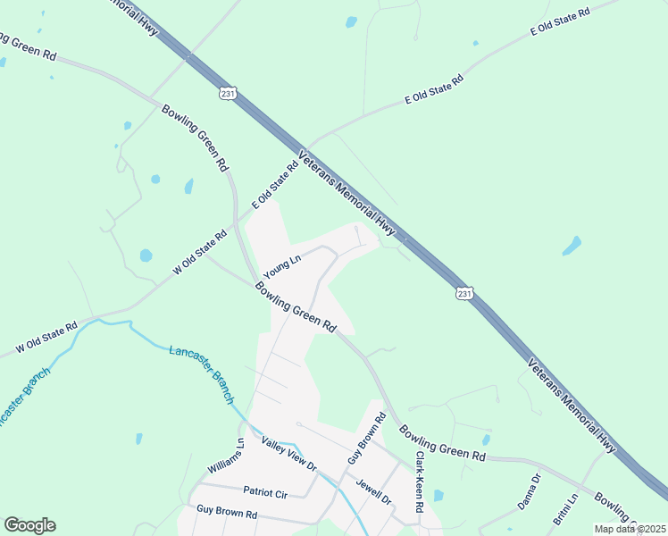 map of restaurants, bars, coffee shops, grocery stores, and more near 252 Young Lane in Scottsville