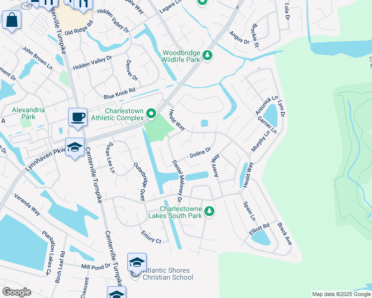 map of restaurants, bars, coffee shops, grocery stores, and more near 940 Hodges Place in Virginia Beach