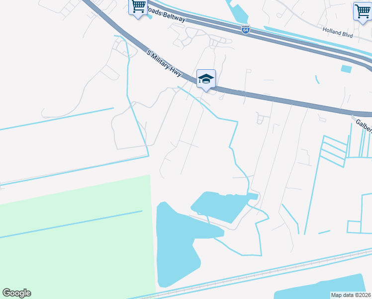 map of restaurants, bars, coffee shops, grocery stores, and more near 720 Colony Manor Road in Chesapeake