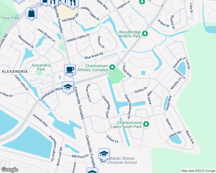map of restaurants, bars, coffee shops, grocery stores, and more near 2000 Blackwell Court in Virginia Beach