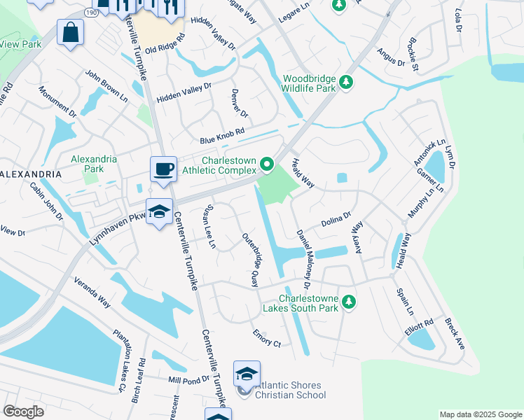 map of restaurants, bars, coffee shops, grocery stores, and more near 2000 Blackwell Court in Virginia Beach