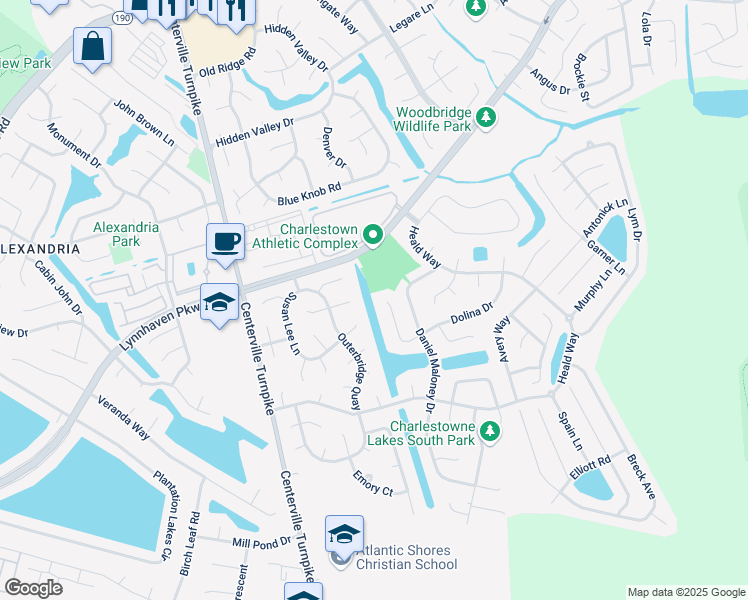 map of restaurants, bars, coffee shops, grocery stores, and more near 2000 Blackwell Court in Virginia Beach