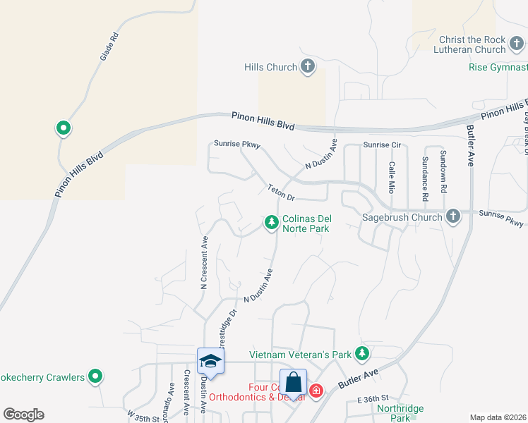 map of restaurants, bars, coffee shops, grocery stores, and more near 460 Cerrillos Drive in Farmington
