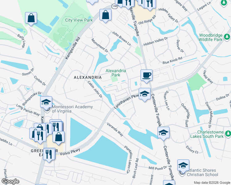 map of restaurants, bars, coffee shops, grocery stores, and more near 5304 Warminster Dr in Virginia Beach