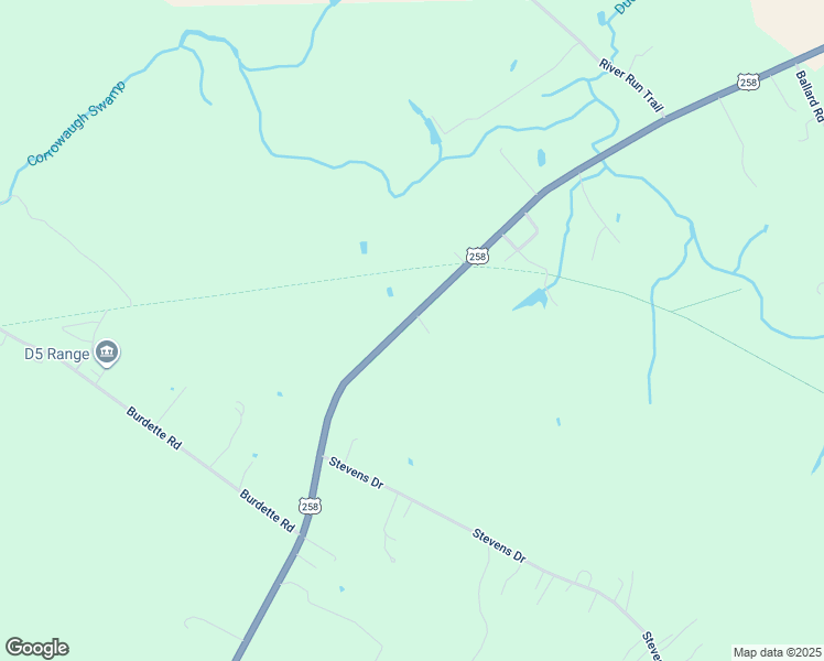 map of restaurants, bars, coffee shops, grocery stores, and more near 28021 Walters Highway in Carrsville