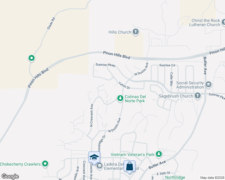 map of restaurants, bars, coffee shops, grocery stores, and more near 460 Cerrillos Dr in Farmington