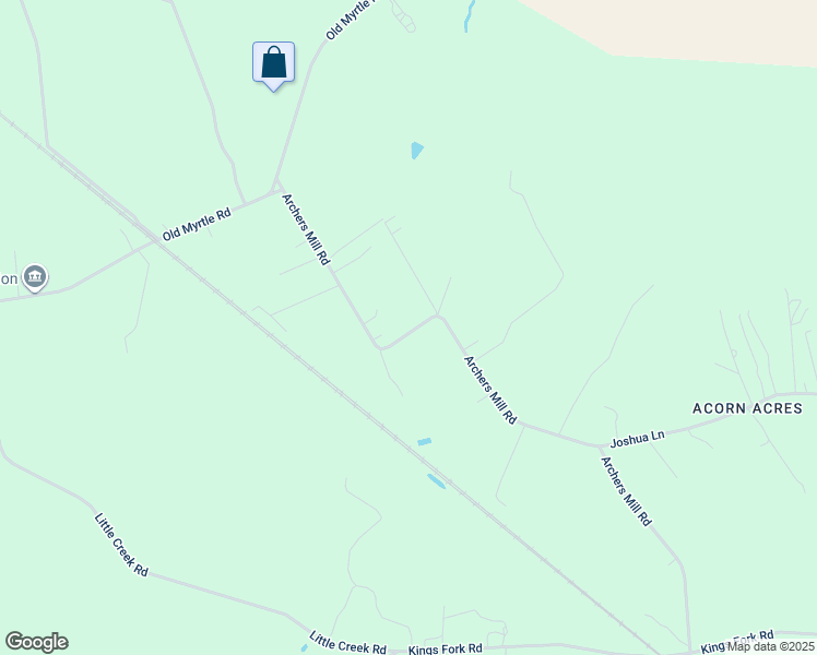 map of restaurants, bars, coffee shops, grocery stores, and more near 3224 Archers Mill Road in Suffolk