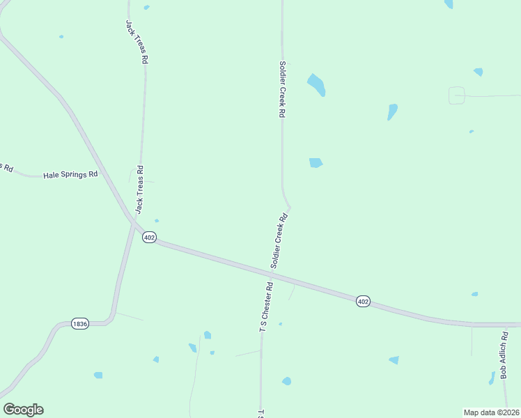 map of restaurants, bars, coffee shops, grocery stores, and more near 1230-1618 Soldier Creek Road in Kirksey