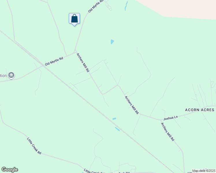 map of restaurants, bars, coffee shops, grocery stores, and more near 3224 Archers Mill Road in Suffolk