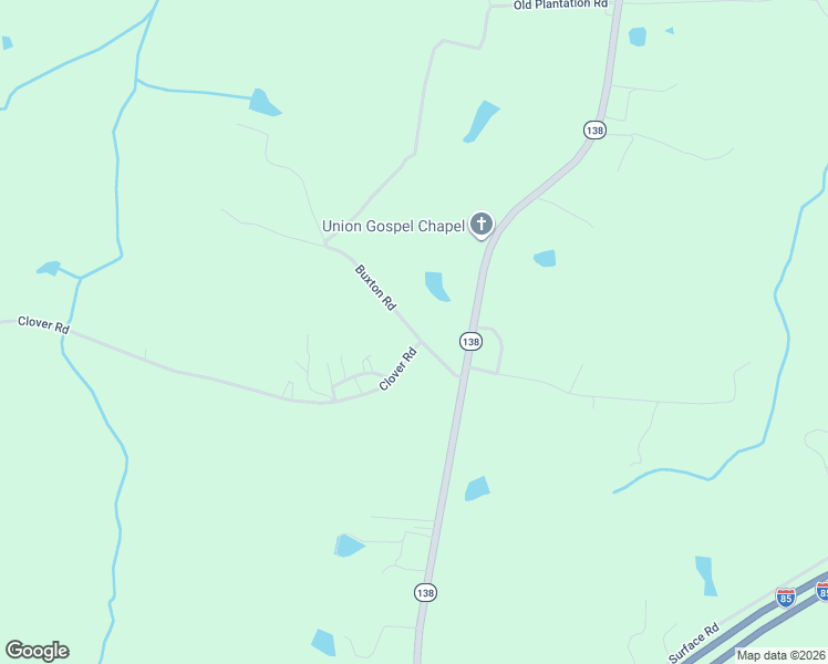 map of restaurants, bars, coffee shops, grocery stores, and more near 51 Buxton Road in Brodnax