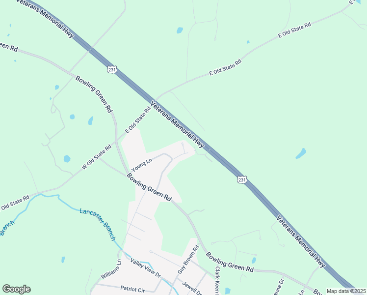 map of restaurants, bars, coffee shops, grocery stores, and more near Sky Cole Court in Scottsville