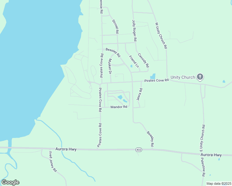 map of restaurants, bars, coffee shops, grocery stores, and more near Mandor Road in Hardin