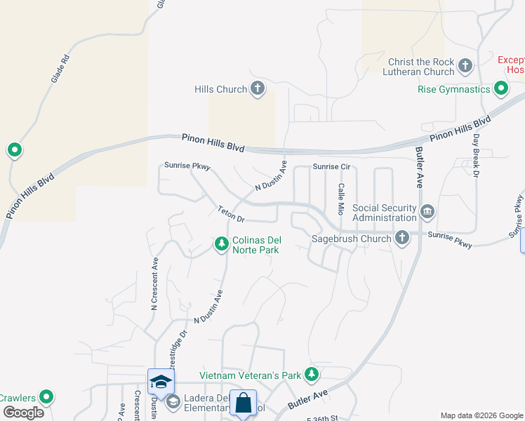 map of restaurants, bars, coffee shops, grocery stores, and more near 531 Sunrise Parkway in Farmington