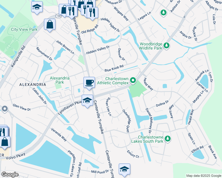 map of restaurants, bars, coffee shops, grocery stores, and more near 5621 Freewill Lane in Virginia Beach
