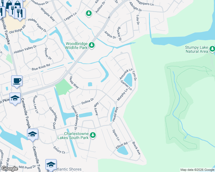 map of restaurants, bars, coffee shops, grocery stores, and more near 920 Laconia Court in Virginia Beach
