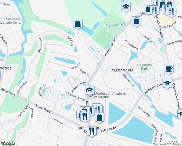 map of restaurants, bars, coffee shops, grocery stores, and more near 1509 Barkie Court in Virginia Beach