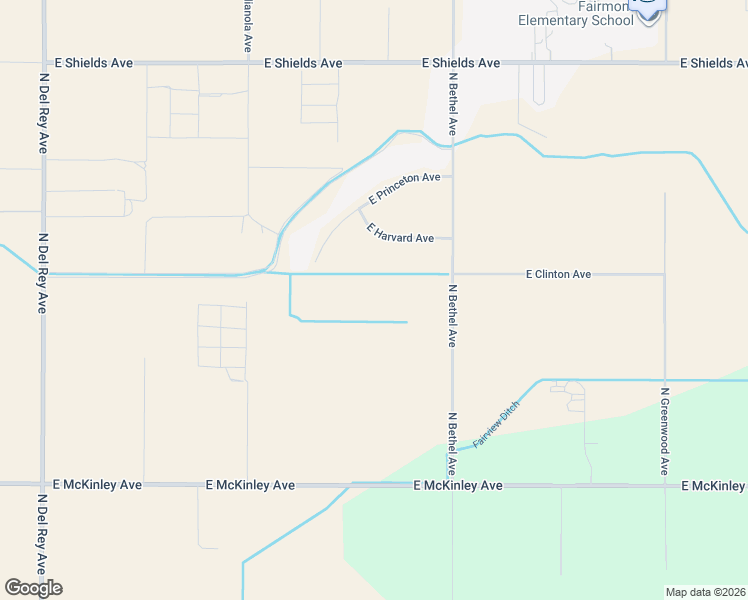 map of restaurants, bars, coffee shops, grocery stores, and more near 2421 North Bethel Avenue in Sanger