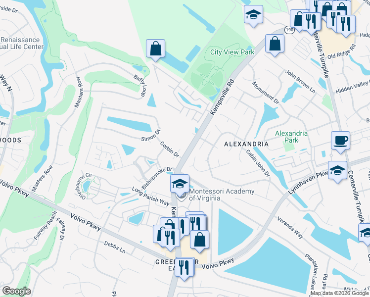 map of restaurants, bars, coffee shops, grocery stores, and more near 1509 Barkie Court in Virginia Beach