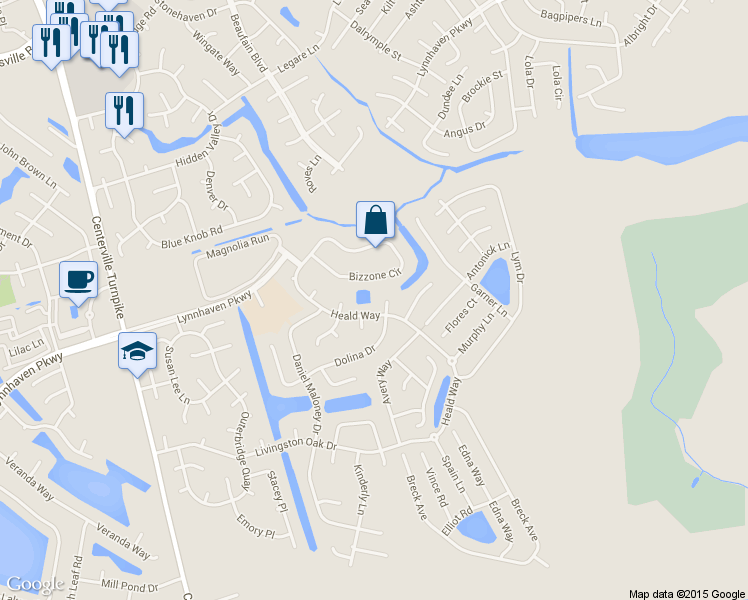 map of restaurants, bars, coffee shops, grocery stores, and more near 1857 Dolina Drive in Virginia Beach