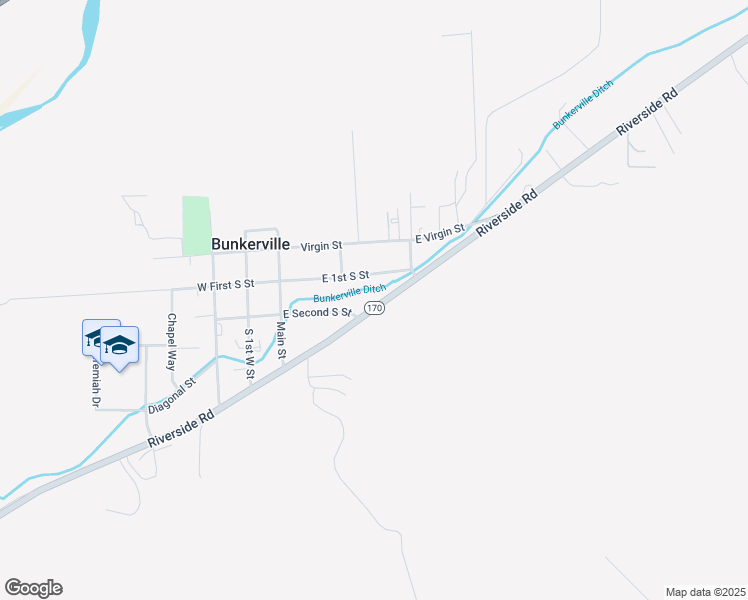 map of restaurants, bars, coffee shops, grocery stores, and more near 320 Riverside Road in Mesquite