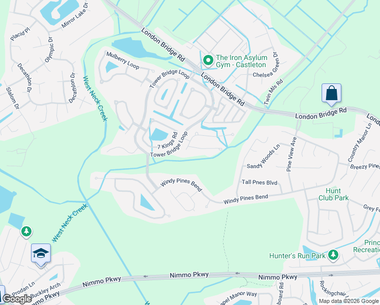 map of restaurants, bars, coffee shops, grocery stores, and more near 2337 Edmenton Drive in Virginia Beach