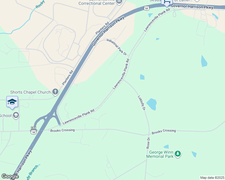 map of restaurants, bars, coffee shops, grocery stores, and more near 3001 Lawrenceville Plank Road in Lawrenceville