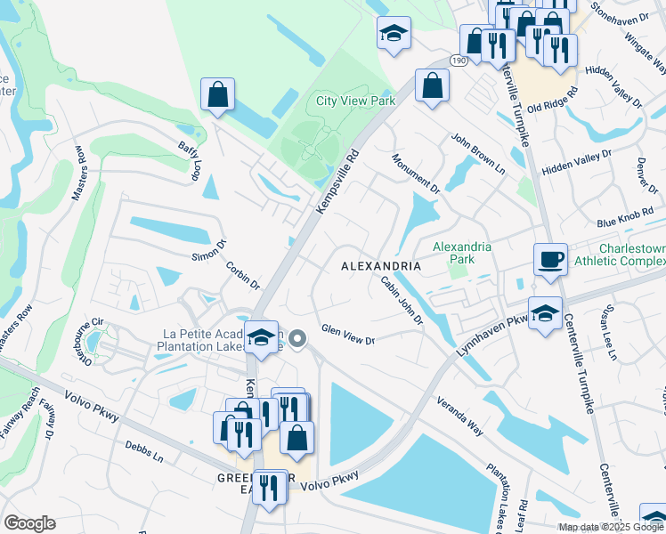 map of restaurants, bars, coffee shops, grocery stores, and more near 5600 Dunn Loring Court in Virginia Beach