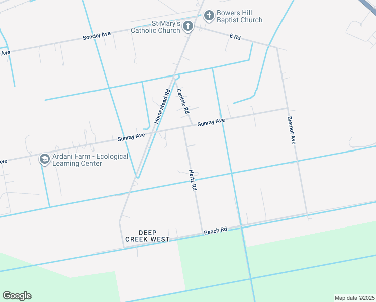 map of restaurants, bars, coffee shops, grocery stores, and more near 373 Hertz Road in Chesapeake