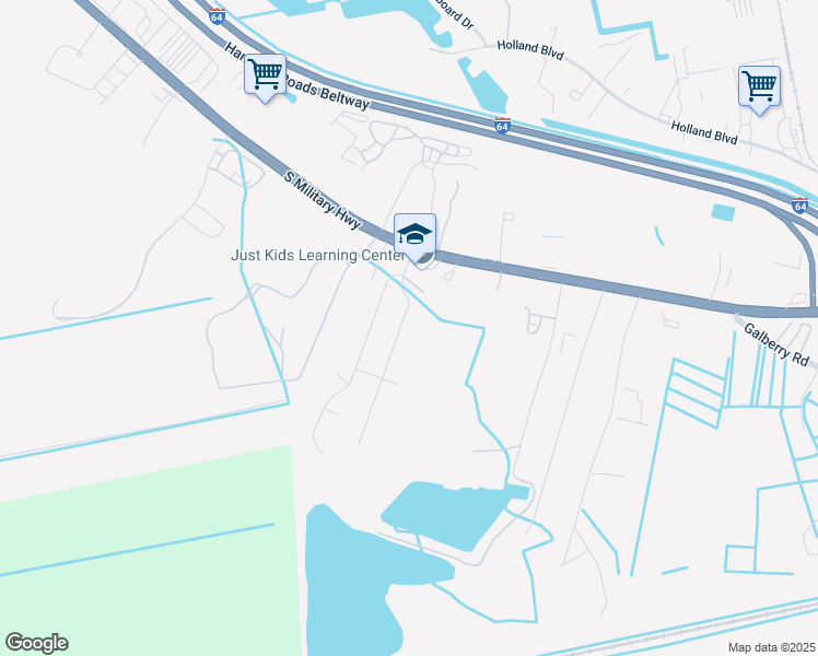 map of restaurants, bars, coffee shops, grocery stores, and more near 825 Colony Manor Road in Chesapeake