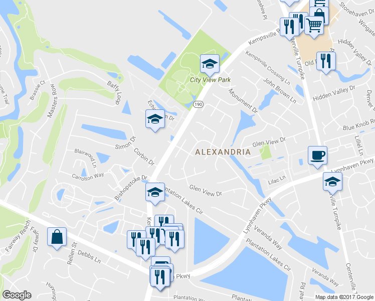 map of restaurants, bars, coffee shops, grocery stores, and more near 5692 Glen View Drive in Virginia Beach