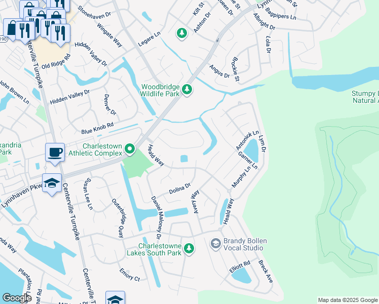 map of restaurants, bars, coffee shops, grocery stores, and more near 2261 Bizzone Circle in Virginia Beach