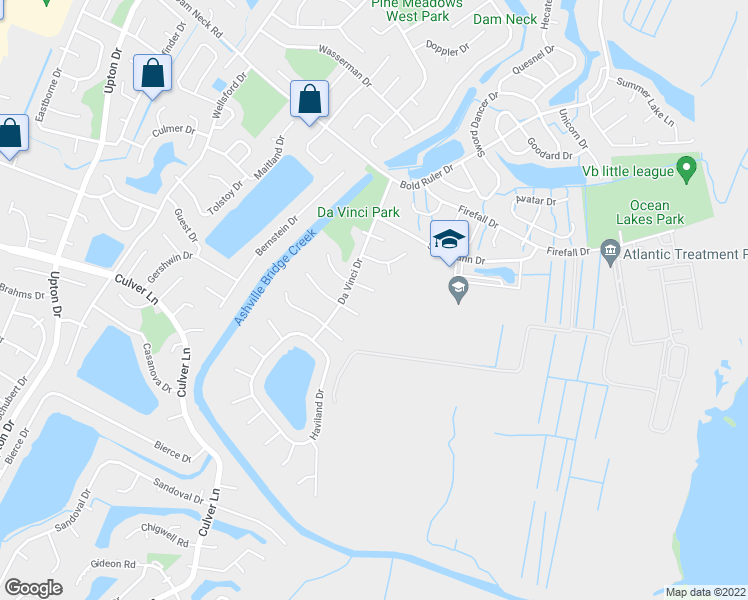 map of restaurants, bars, coffee shops, grocery stores, and more near 905 Enon Court in Virginia Beach