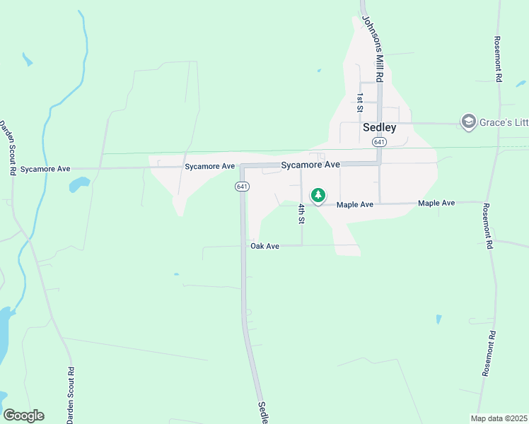 map of restaurants, bars, coffee shops, grocery stores, and more near 18185 Sedley Road in Sedley