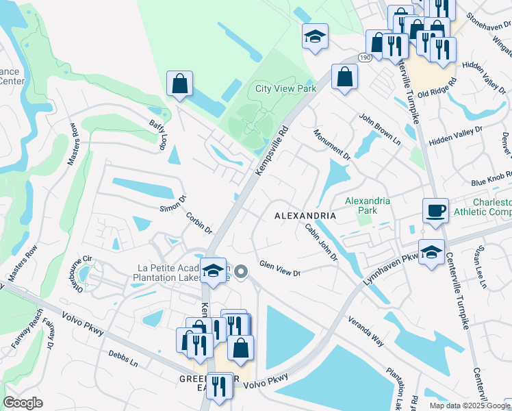 map of restaurants, bars, coffee shops, grocery stores, and more near 5604 Bull Run Court in Virginia Beach