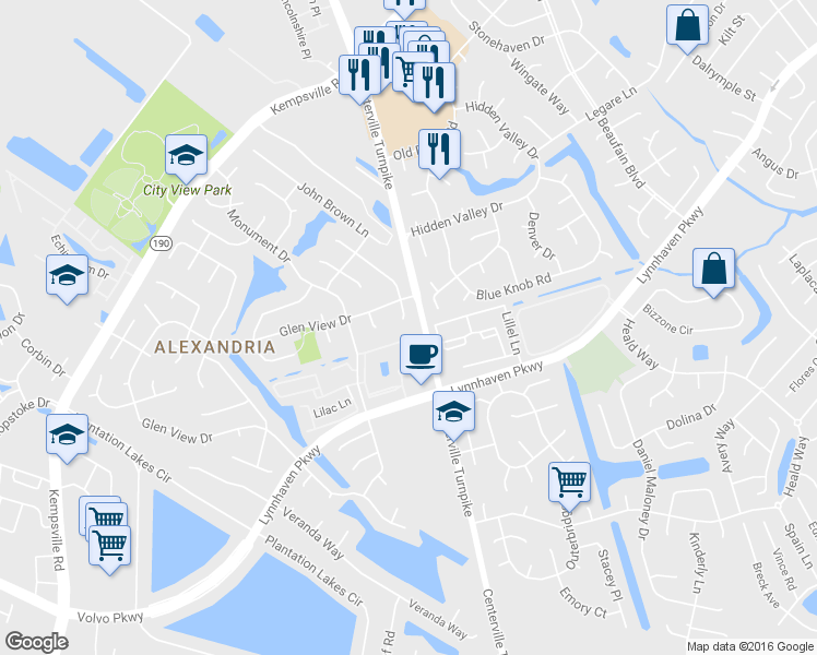 map of restaurants, bars, coffee shops, grocery stores, and more near 2020 Arlington Arch Court in Virginia Beach