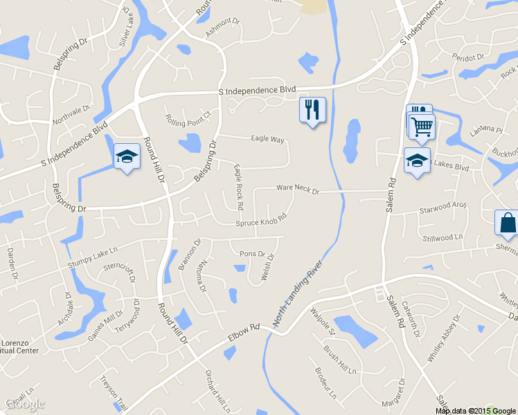 map of restaurants, bars, coffee shops, grocery stores, and more near 4193 Ware Neck Drive in Virginia Beach