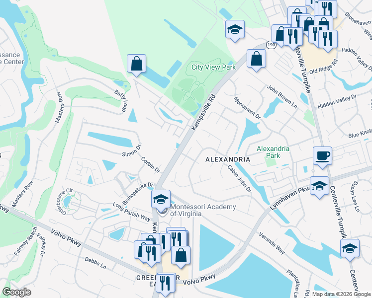 map of restaurants, bars, coffee shops, grocery stores, and more near 5604 Bull Run Court in Virginia Beach