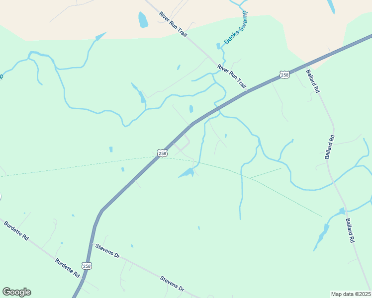 map of restaurants, bars, coffee shops, grocery stores, and more near 4384 Cox Street in Carrsville