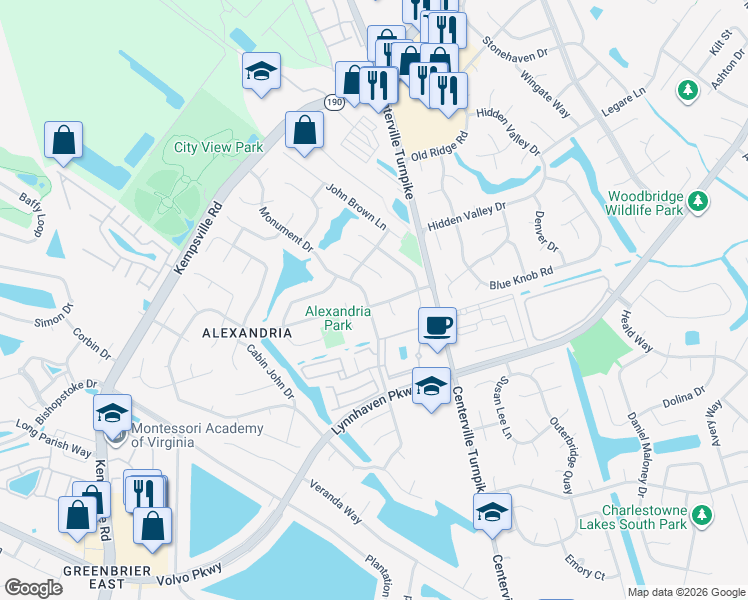 map of restaurants, bars, coffee shops, grocery stores, and more near 5544 Glen View Drive in Virginia Beach