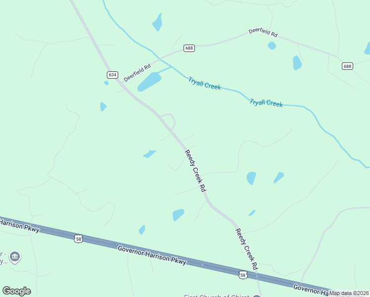 map of restaurants, bars, coffee shops, grocery stores, and more near 715 Reedy Creek Road in Freeman