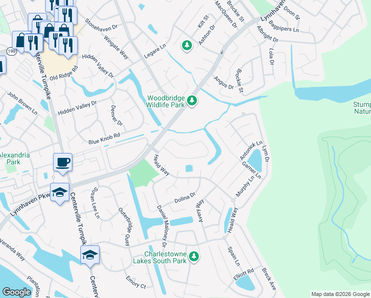 map of restaurants, bars, coffee shops, grocery stores, and more near 2036 Bizzone Cir in Virginia Beach