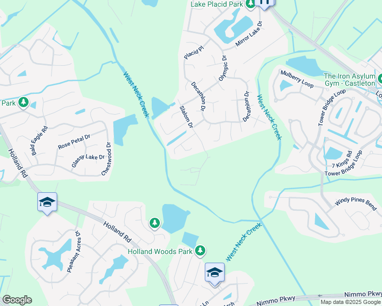 map of restaurants, bars, coffee shops, grocery stores, and more near 1817 Saint Regis Circle in Virginia Beach