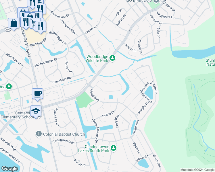map of restaurants, bars, coffee shops, grocery stores, and more near 2024 Bizzone Circle in Virginia Beach