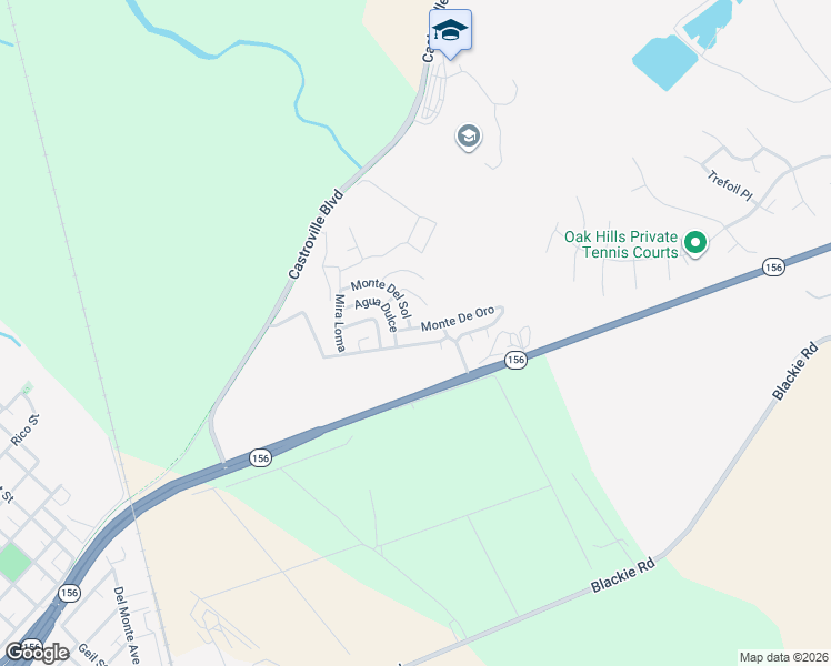 map of restaurants, bars, coffee shops, grocery stores, and more near 13906 Monte De Oro in Castroville